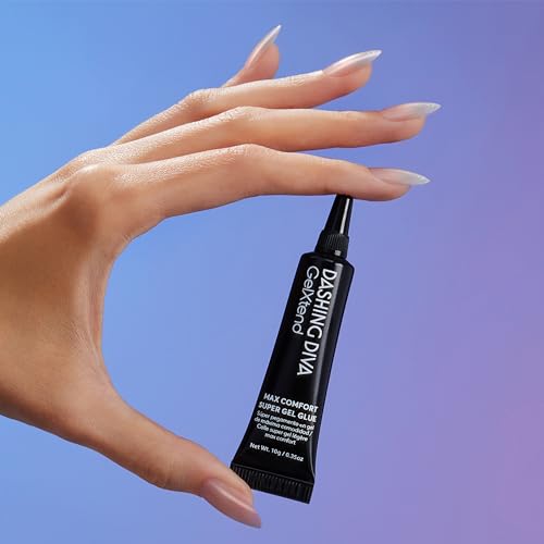 Dashing Diva Super Gel Glue - GelXtend Nail Glue for Nail Tips - Superior Adhesion, No Primer Needed - 10g