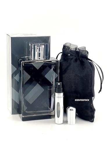 Bundle- Brit for Men 3.4 Eau De Toilette with Organza Bag & Mini Refillable Atomiser