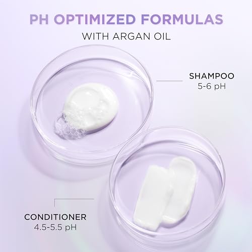 L'Oreal Paris Sulfate Free Glossing Conditioner, Intensifies Hair Shine & Smoothness, pH Balanced & Argan Oil Infused Vegan Hair Care, EverPure, 8.5 Fl Oz