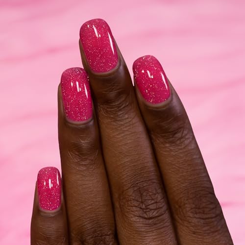 ILNP Gummy Bear - Vibrant Pink Holographic Jelly Nail Polish - Vegan, Cruelty Free, Non Toxic
