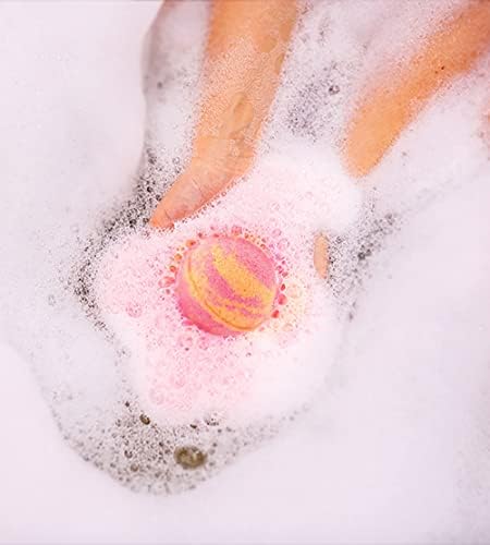 Ivy & Bauble Handmade Aromatherapy Bath Bomb with Surprise Earrings Inside, Fruity Punch Scent, Made in USA, Made Without Paraben, Preservatives, Phosphate, Large 10 oz