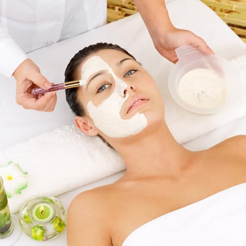 Hiceeden 60PCS Lash Shampoo Brushes Set, Glitter Crystal Eyelash Extension Cleaner Brushes, Nose Pore Deep Cleaning Brush, Blackhead Remover Lash Extension Brushes, Pink (30pcs Brush and 30pcs Tube)