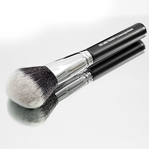 Large Finishing Powder Makeup Brush - Big Fluffy Domed Powder Make Up Brushes for Full Face, Body Bronzer Contouring, Loose, Mineral, Compact, Translucent Powders, Soft Synthetic Vegan Cruelty Free