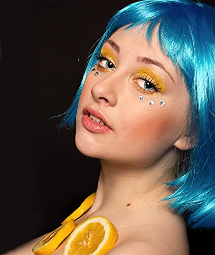 Colored Wigs 6 Pack, Short Bob Hair Neon Colorful Party Wigs for Women Girls Cosplay Costume Party Holiday Bachelorette Night Club (Orange,Red,Blue,Purple,Green,Hot Pink)