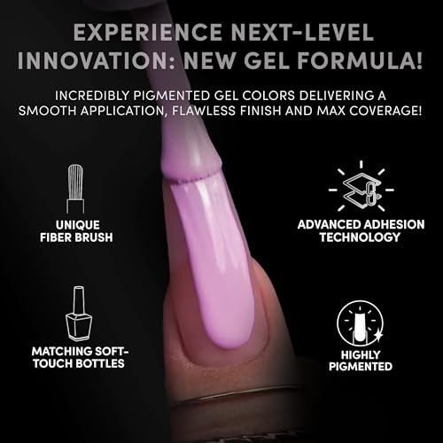 Chaun Legend UV Gel Nail Polish, 0.5 Ounce Long Lasting Salon Quality, Bubble Free Professional Manicures, Quick Dry, High Shine, Black Diamond LG5080 (opaque black)