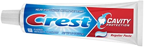 Crest Fluoride Anticavity Toothpaste, Prevents Cavities Before They Start, Regular Paste, 8.2 Ounce (Pack of 5)