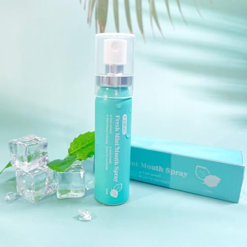 Breath Spray for Bad Breath Mouth Spray Breath Freshener Oral Breath Spray Mint Dry Mouth Spray Xylitol with Surprise Gifts 0.52 Ounce (Pack of 2)