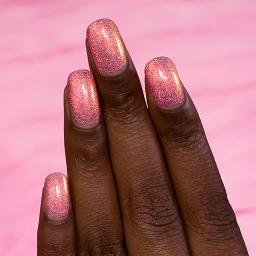 ILNP Sweet Tooth - Cotton Candy Pink Shimmer Nail Polish - Vegan, Cruelty Free, Non Toxic