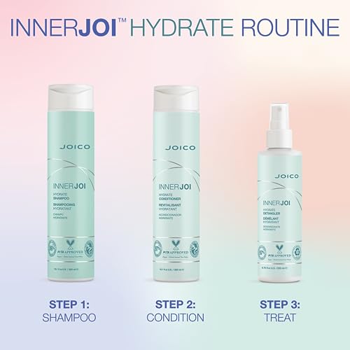 Joico InnerJoi Hydrate Detangler | For Dry Tangled Hair | Sulfate & Paraben Free | Naturally-Derived Vegan Formula