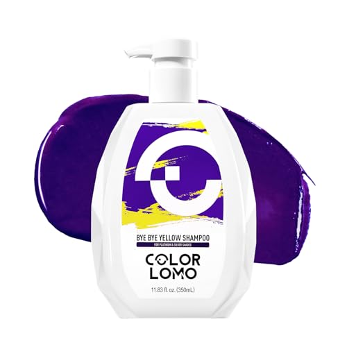 Bye Bye Yellow Purple Shampoo, Neutralizes Brass & Yellow Tones, Sulfate Free, For Color Treated, Blonde, Bleached, Highlighted Brown or Silver Hair, 11. 83 Fl Oz