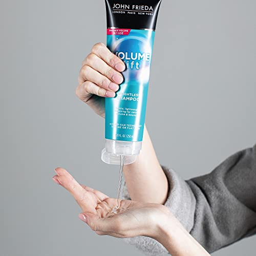 John Frieda Volume Lift Weightless Shampoo, Volumizing Shampoo with Air-Silk Technology for Fine or Flat Hair, Adds Natural Fullness, Safe for Color-Treated Hair, 8.45 Oz, Pack of 2