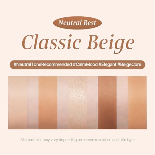 COSNORI My Moment Eye Palette – 5 Pigmented Shades, Matte, Shimmer & Glitter, Blendable & Multi-Use (03 Snug Rose)