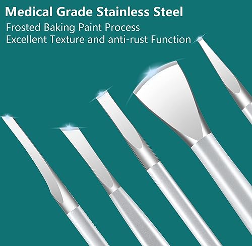 Ingrown Toenail Removal Kit, Pedicure Tools Kit Professional Knife Set Stainless Steel Ingrown Toenail Tool Foot Care Tools Nail Cuticle Remover (7 Pcs Set)