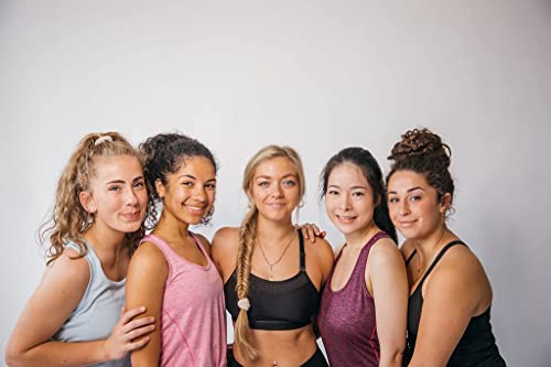 Large Hair Ties for Thick, Heavy or Curly Hair - Non-Slip, Non-Damage, Seamless Women's Ponytail Scrunchies - Black, 8 Pcs