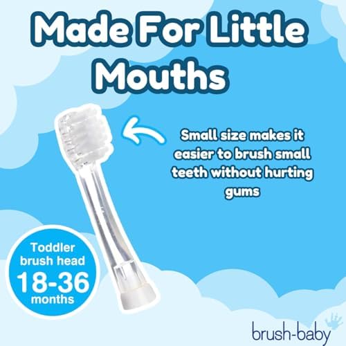 Brush-Baby BabySonic Replacement Heads (18-36 Month (Pack of 4))