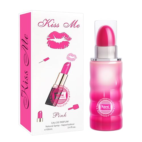 Hybrid & Company Women Kiss Me Pink Eau De Parfum Natural Spray Vaporisateur 3.4 Fl Oz