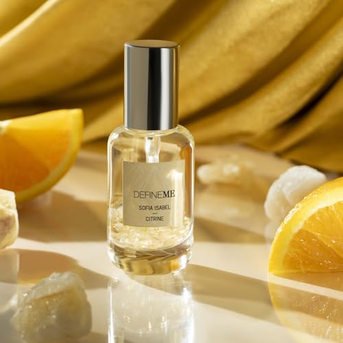 Citrine Crystal Infused Natural Perfume Mist, Sofia Isabel Scent, 0.95 FL OZ