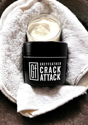 Greyfeather Crack Attack Hand Cream for Dry Cracked Hands Working Hands Cream – Travel Size Moisturizer with Shea Butter & Vitamin E – Anti Aging Hand Cream for Men & Women Non-Greasy & Fast Absorbing