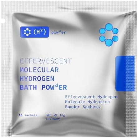 Hydrogen Bath Bomb | 10 Sachets | 100 Grams | Effervescent Formula