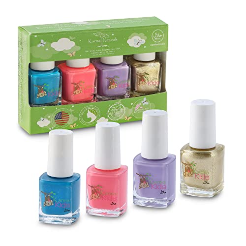 karma organic Certified Halal Kids Set Vegan and Cruelty Free Nail Polish - Pack of 4