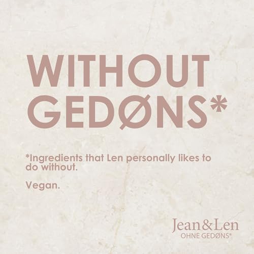 Jean & Len Scent Experience Peony & Lychee, Eau de Toilette with peony & lychee fragrance, practical mini perfume, ideal for on the go, minimalistic glass bottle, 0.34 Fl. Oz.