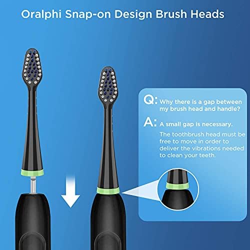 Brush Heads for Waterpik Complete Care 5.0/9.0 (4-Pack, Black)