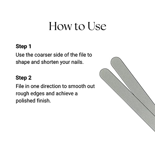 Caswell-Massey Diamond Dust Nail File, Professional Washable Nail Buffer Crafted from Polished Steel, Durable & Long-Lasting, Pre-Polish Care, 7 In