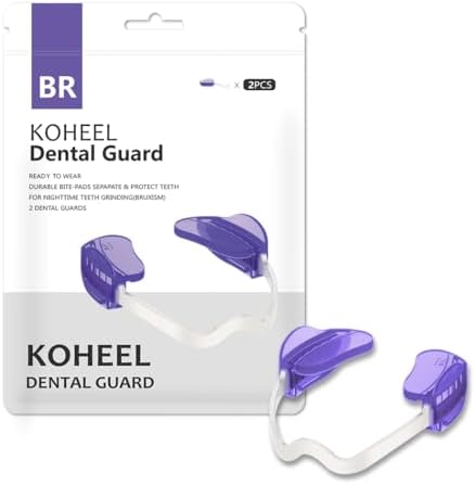 KOHEEL Adjustable Mouth Guard for Teeth Grinding and Clenching, No Boiling Night Guard, Stop Bruxism Dental Guard (2 Count)