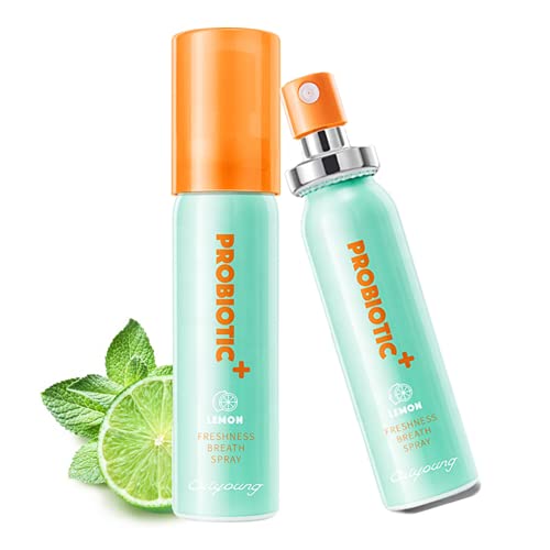 Breath Spray for Bad Breath Fresheners Mouth Spray Mint Oral Care Health Spray for Dry Mouth With Surprise Gifts, 0.5 fl.oz/Bottle (Pack of 2)