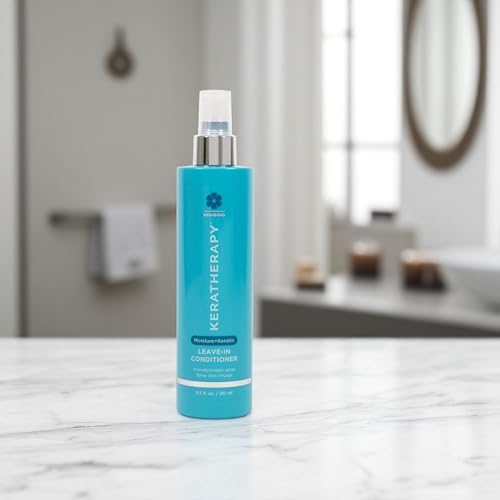 Keratherapy Keratin Infused Moisture Leave In Conditioner Spray, 8.5 fl. oz., 251 ml - Hydrating Leave in Conditioner Spray with Jojoba Oil, Panthenol, Arginine Amino Acid & Wheat Oil for Damaged Hair