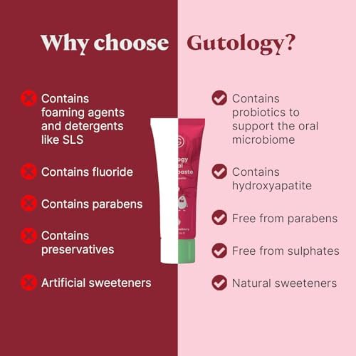 Kids Natural Probiotic Hydroxyapatite Toothpaste Fluoride Free Toothpaste Remineralising Enamel Repair Suitable for Children 2+ Helps Sensitive Teeth - Wild Strawberry Flavour 2.5 oz