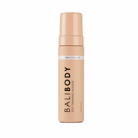 Bali Body Self-Tanning Mousse - Dark | Natural Bronzed Shade, Streak-Free Green Based Tinted Self-Tanner for All Skin Types | Vegan, Cruelty Free, Australian Made (200 ml/6.7 fl oz)