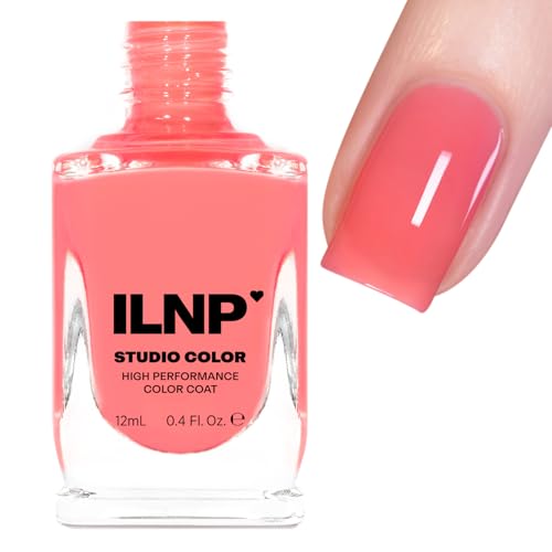 ILNP Pink Slush - Soft Pink Jelly Nail Polish, Studio Color High Performance Color Coat