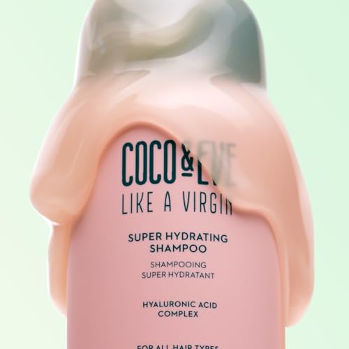 Coco & Eve Like A Virgin Super Hydrating Shampoo - Natural, Sulfate free Hair Care with Argan Oil, Coconut and Avocado Oil. For Dry Damaged, Color Treated Hair.