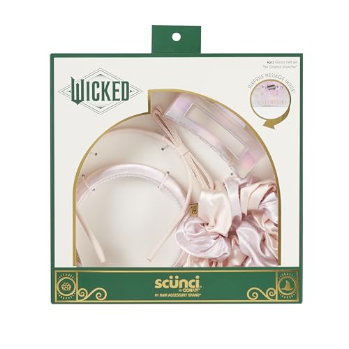 Conair Wicked Glinda Gift Box - hair accessories for girls - gifts for her - hair accessories - Scunci 4PK