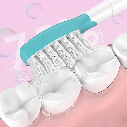 Kids Replacement Toothbrush Head for Sonicare: Ofashu Children Sonic Electric Toothbrush Brush Head for Philips 6321 6340 6032/94 6042, 8 Packs for Boys Girls 7+, Pink & Green