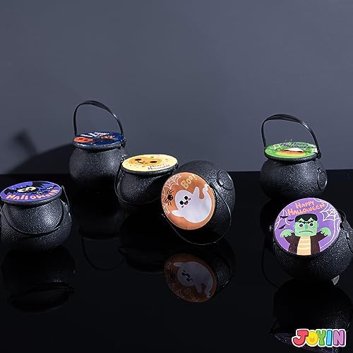 JOYIN Halloween Witch Cauldron Themed Bath Bomb with Mochi Squishy Toy, 6 Packs Bubble Kids Bath Bombs with Surprise Toy Inside, Trick or Treating, Halloween Party Favors Supplies, Goodie Bag Stuffers