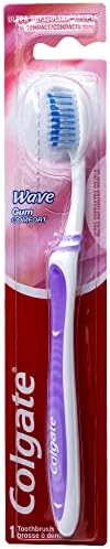 Colgate Wave Gum Comfort Toothbrush, Ultra Soft Compact Head (Colors Vary) - Pack of 6