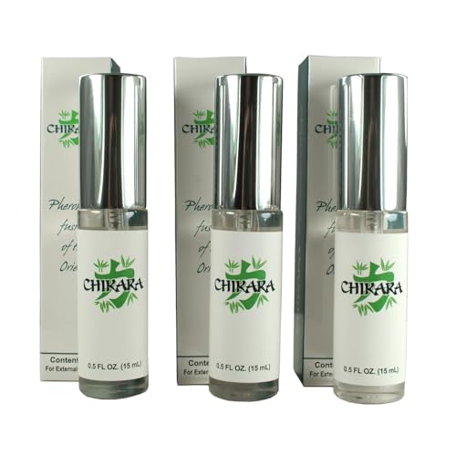 Chikara Pheromone Cologne for Men, High Concentration Pheromone Spray to Attract Women - Long Lasting (15 ML) - 3 Pack