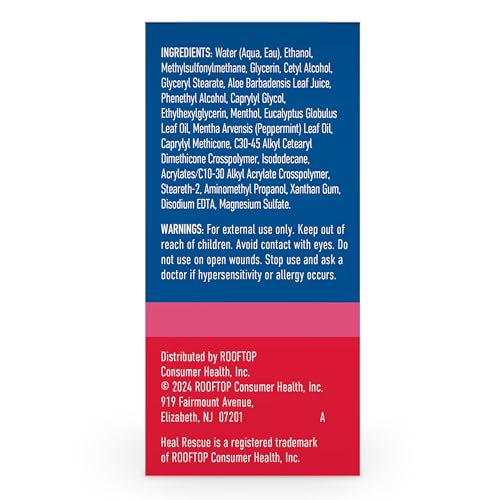 Heal & Rescue Plantar Relief Roll-On 2 fl oz, Epsom Salt Foot Care for Plantar Fasciitis Relief, Targeted Help for Sore Arches, Muscles & Heels