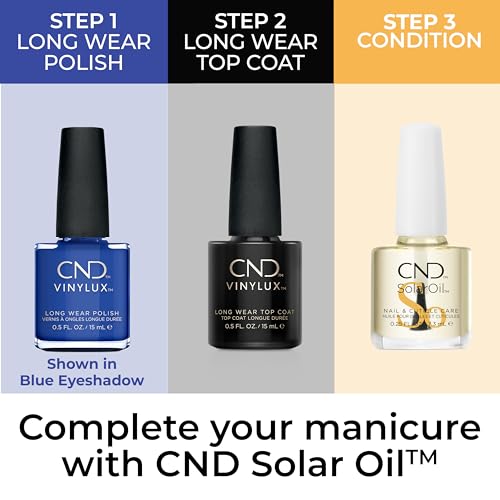 CND Vinylux Longwear Blue Nail Polish, Gel-like Shine & Chip Resistant Color, 0.5 Fl Oz