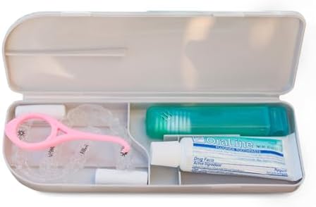 Capsule Dental - Dental Retainer Travel Case, Silicone Retainer Case for Aligners, Mouthguards, and More, Dental Kit Oral Care Tools with Travel Toothbrush and Aligner Removal Tool