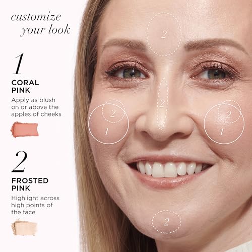 IT Cosmetics Celebrate Glow Face & Eye Makeup Palette - Multitasking Blush, Highlight & Eyeshadow Palette in Matte, Pearl & Shimmer Shades