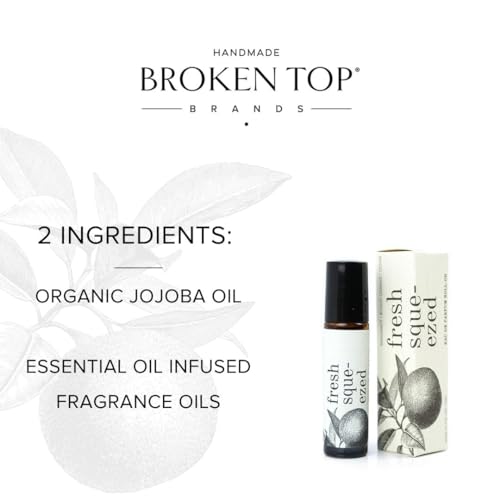 BROKEN TOP - Roll On Perfume | Essential Oil Perfume | Jojoba & Essential Oil Eau de Parfum | Natural, Vegan (Fresh Squeezed)