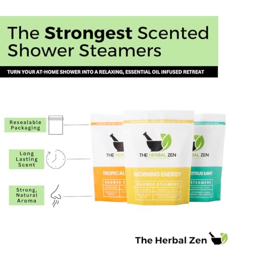 Bulk Shower Steamers with Essential Oils Combo Set by The Herbal Zen (3 Packs of 10 tablets, Value Set), Bulk Shower Bombs, Relaxation Gift for Women and Men, Birthday Gifts, Mothers Day Gift