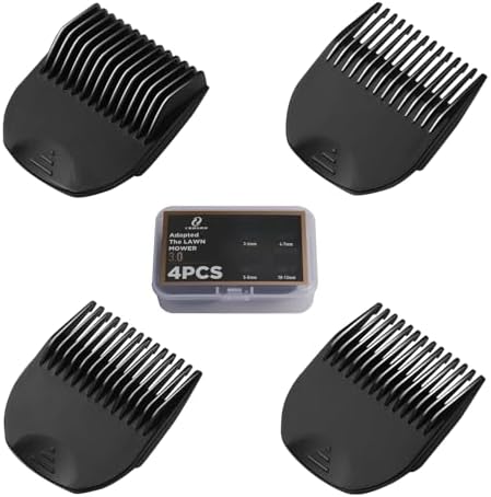 CR8GR8 Professional Guide Comb Fit Cutting Guider for Manscaped 3.0,4 Pack 8 Cutting Lengths from 1/8"-1/2" Inch Fit The Lawn Mower 3.0 Groin Hair Trimmer