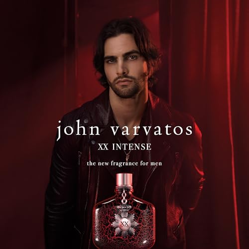 John Varvatos Men's Cologne, XX Intense Eau de Parfum EDP Spray, Woody Oriental Scent with Notes of Cardamom, Orange Flower & Sandalwood
