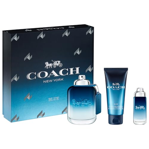 Coach Blue 3 Piece Eau de Toilette Gift Set (Eau de Toilette Spray, Perfumed Shower Gel, Travel Spray)