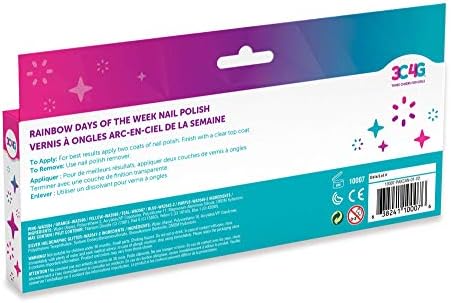 Bright Nail Polish Set for Girls & Teens - 7 Vibrant, Non-Toxic, Kid-Safe Colors for Every Day of the Week - Ideal Gift for Ages 8+ - Perfect for Parties & Play - Fun DIY Manicure Kit by Make It Real