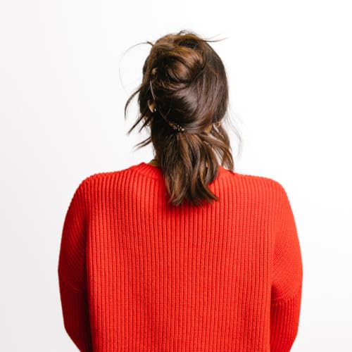 KAXI The ORIGINAL Hold Everything Hair Claw - Perfect for Thick & Thin Hair Straight, Wavy & Curly, Strong Clip With 52 teeth & Many Colors to Choose (Light Tortoise)